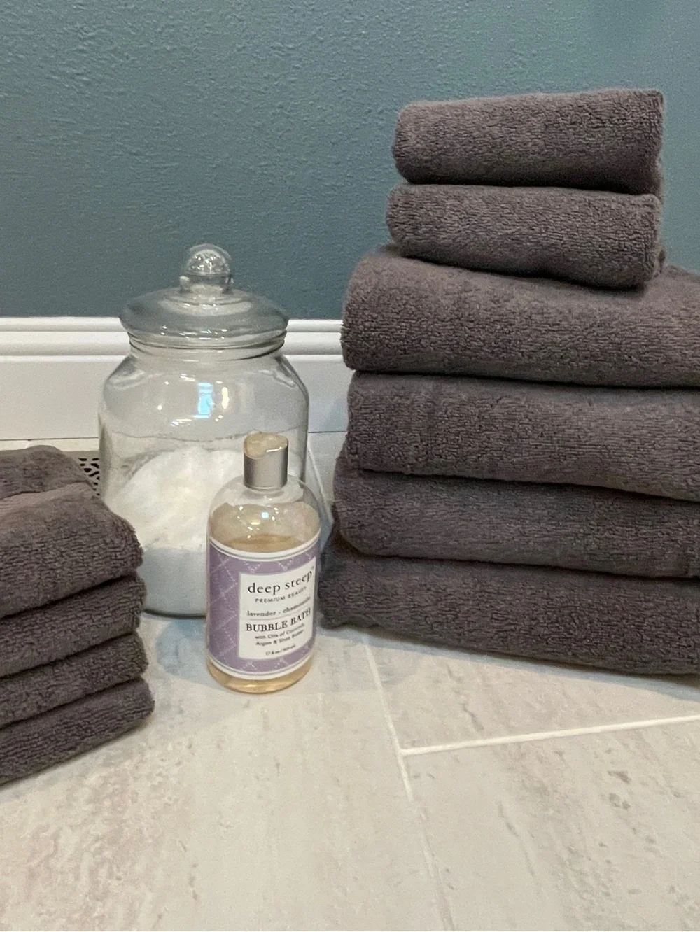 Magnolia Organic 100% Cotton Dark Gray Bath Towels 10 piece set